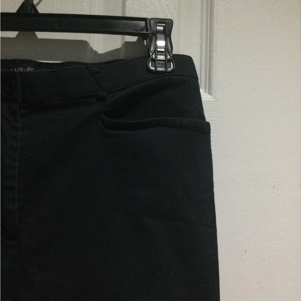 Flair Sport Classic Cotton Black Straight Leg Women's Pants - Picture 4 of 5